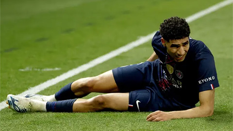 Hakimi vắng mặt ở trận lượt về, PSG lấy ai thay thế?